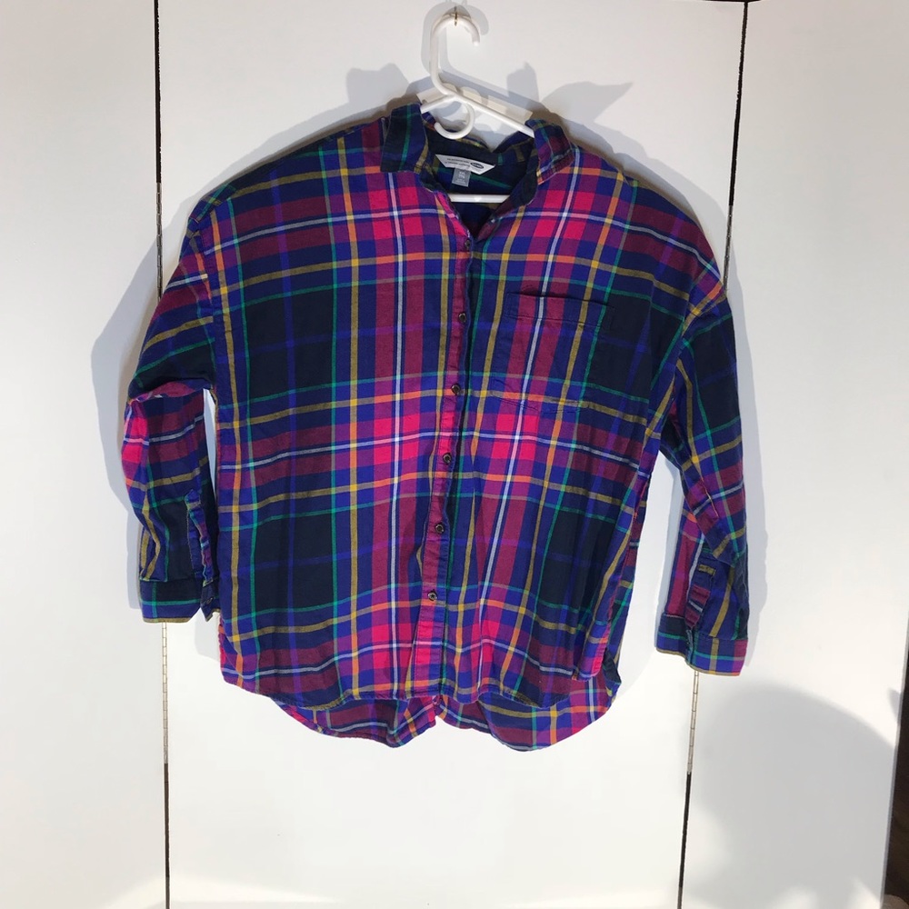 Old navy plaid flannel shirt size xxl